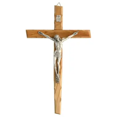 Croix Murale - 33 cm - Bois d'olivier