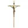 Croix Murale - 18 cm - Laiton martelé