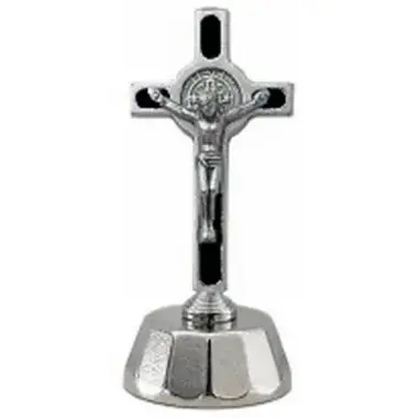 Mini-Croix St Benoît + Aimant - 4.5 cm - Métal