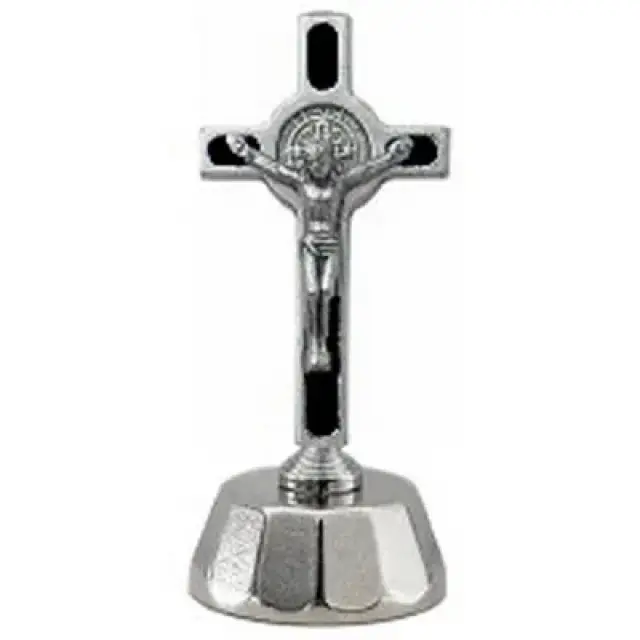 Mini-Croix St Benoît + Aimant - 4.5 cm - Métal