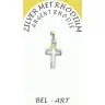 Croix Argent Rhodié - 15 X 10 mm