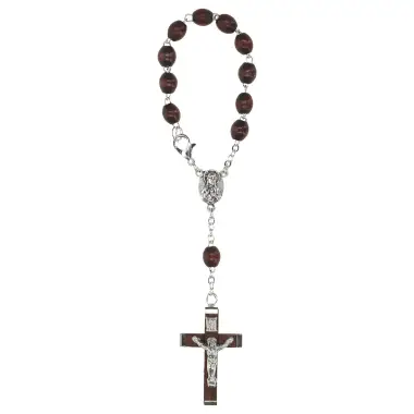 Rosary / car Wood Brown
