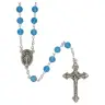 Rozenkrans Blauwe Agaat + Schrijn