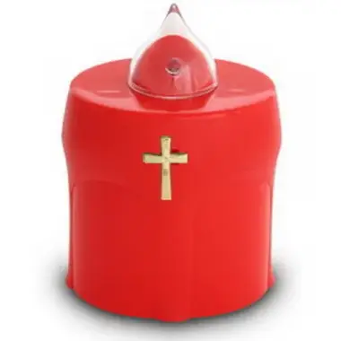 Lamp red cemetery supplied without batteries