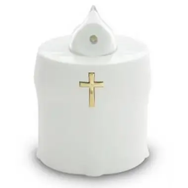 White Cemetery Lamp supplied without batteries 12 / CTN