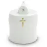 Lampe de cimetière blanche fournie sans piles - 12/CTN