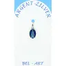 Medaille Zilver - Wonderbare - Email Blauw