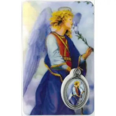 Carte-médaille-prière - Archange Gabriel - Néerlandais