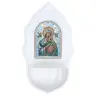 Stoup Our Lady of Perpetual help Relief Porcelain 16 x 9 cm