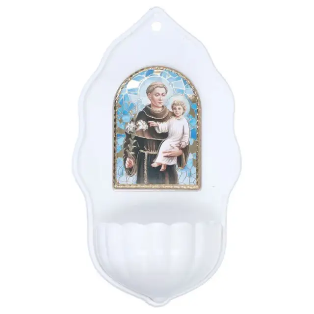 Stoup St Anthony Porcelain 16 x 9 cm