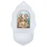 Stoup Holy Family Porcelain 16 x 9 cm