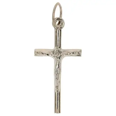 Cross 25 mm Nickel Metal