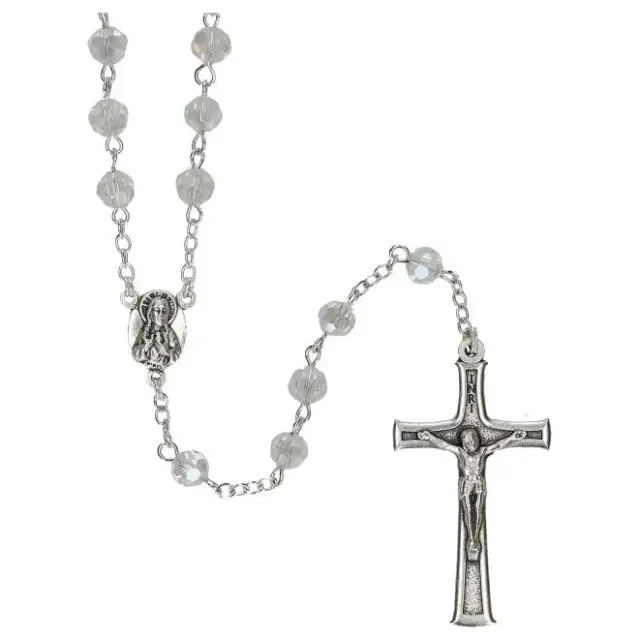 Crystal Rosary White Jewel
