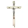 Wall Cross 19 cm golden metal two tone