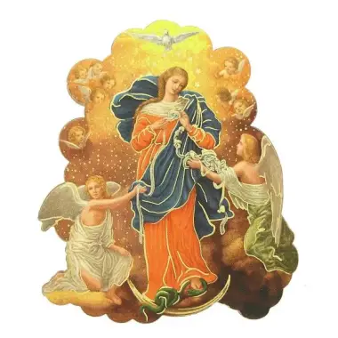 car magnet plate our Lady undoer of knots