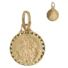 Médaille Scapulaire - 12 mm - Métal Doré
