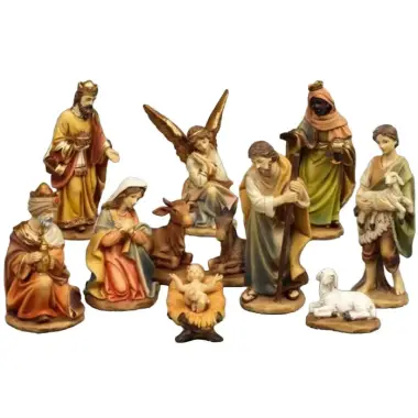 Personnages de crèche de Noël - 11 figurines de 3 cm