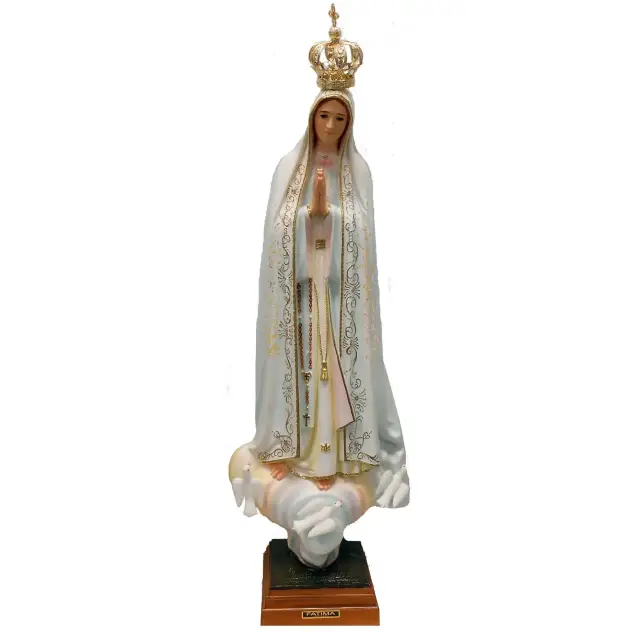 Statue 85 cm Fatima Doves Sequins