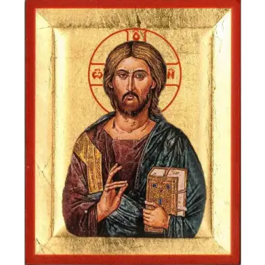 Icon 13 x 11 cm Christ Pantocrator