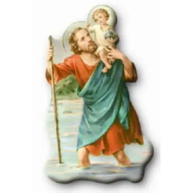 car magnet plate St Christopher