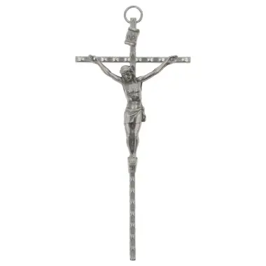 Wall Cross 15 cm Nickel Metal