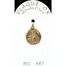 Medaille plaqué-goud - Scapulier - 14 mm
