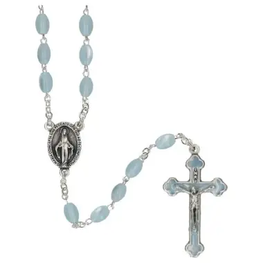 Rosary Pearl Imitation Blue