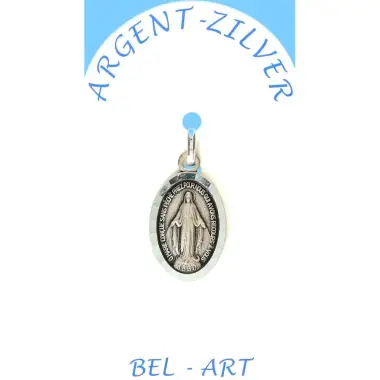 Silver Medal Miraculous 17 mm