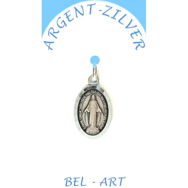 Silver Medal Miraculous 17 mm
