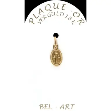 Medaille plaqué-goud - Wonderbare - 9 mm