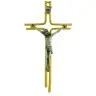 Wall Cross 16 cm golden metal two tone
