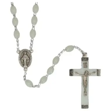 Off-white rosary dubble-switched (bright)