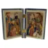 Heilige Familie met 3 koningen in boek (18 cm x H13,5 cm)