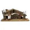 Lege Kerststal voor kerstfiguren van 6 cm (33x12x13,5cm)
