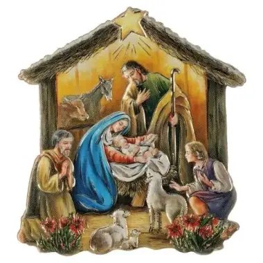 car magnet plate Nativity