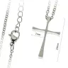 Croix 23 mm avec chaîne acier inoxydable
