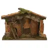 Lege Kerststal met licht voor kerstfiguren van 20 cm (50x23x36cm)