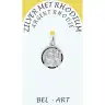 Médaille de Saint Christophe en argent rhodié – 12 mm