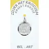 Médaille Argent Rhodié - St Michel - 16 mm