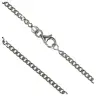 Gourmette 60 cm+Mousqueton - Argent Rhodié