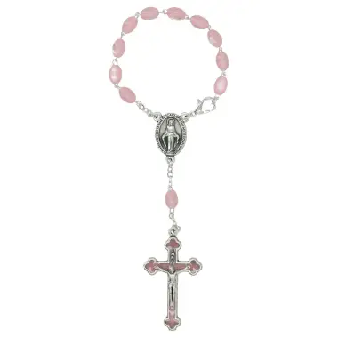Rosary / Imit car. pearl Rose