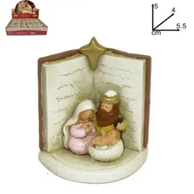 Nativité colorée (5.5 x 4 x 5 cm)