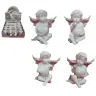 Angel 4 cm 4 with heart / set