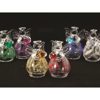 Angel 5 cm Glass / Coul Ass 6 / Set