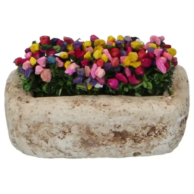 Décor pour santons de Provence Jardinière multifleur 3x2x1 cm