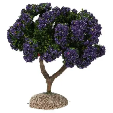 Décor pour santons de Provence Arbre lavande H 15 cm