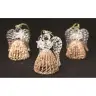 Angel 5 cm Glass bronze color Ass 3 / Set