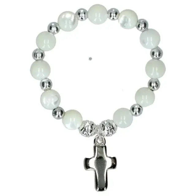 Rosary Pearl Cross