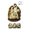Nativité dorée 3 modèles assortis - 15.5 cm