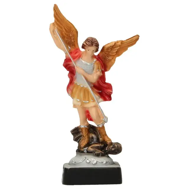 Statue 12 cm Alabaster colour Holy Michael